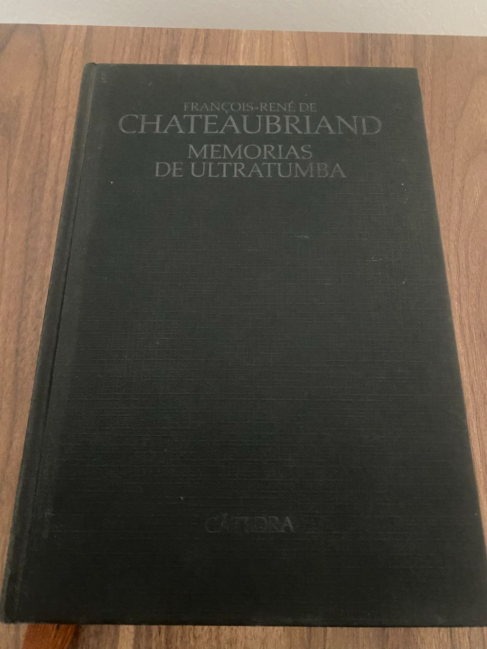 Portada de Memorias de ultratumba