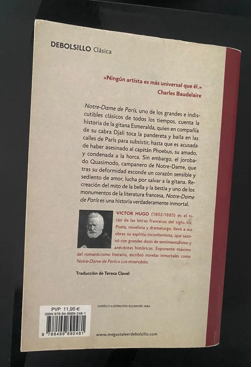 Notre-Dame de París - Victor Hugo - detalle 2 - libro usado
