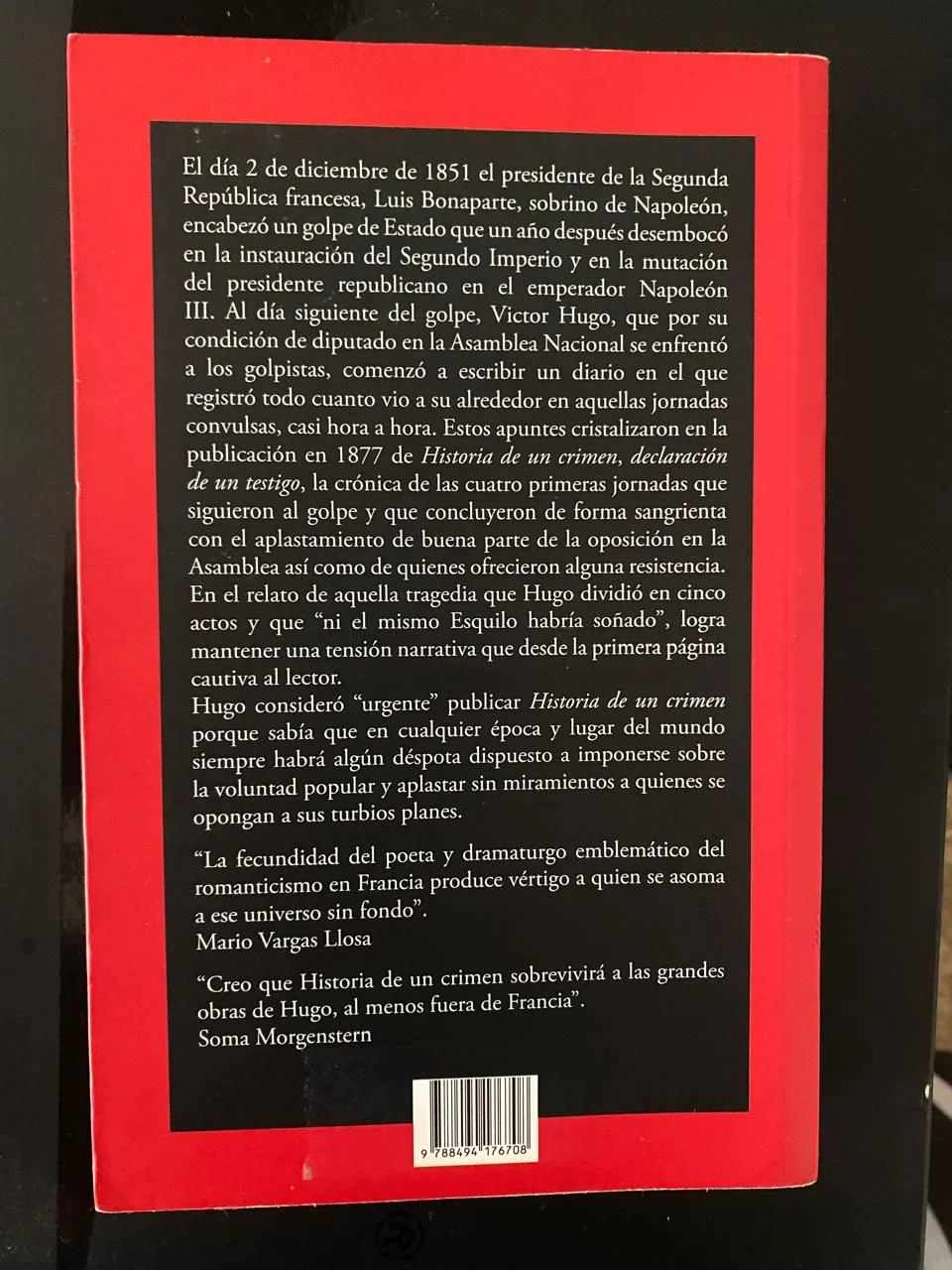 Historia de un crimen - Victor Hugo - detalle 2 - libro usado