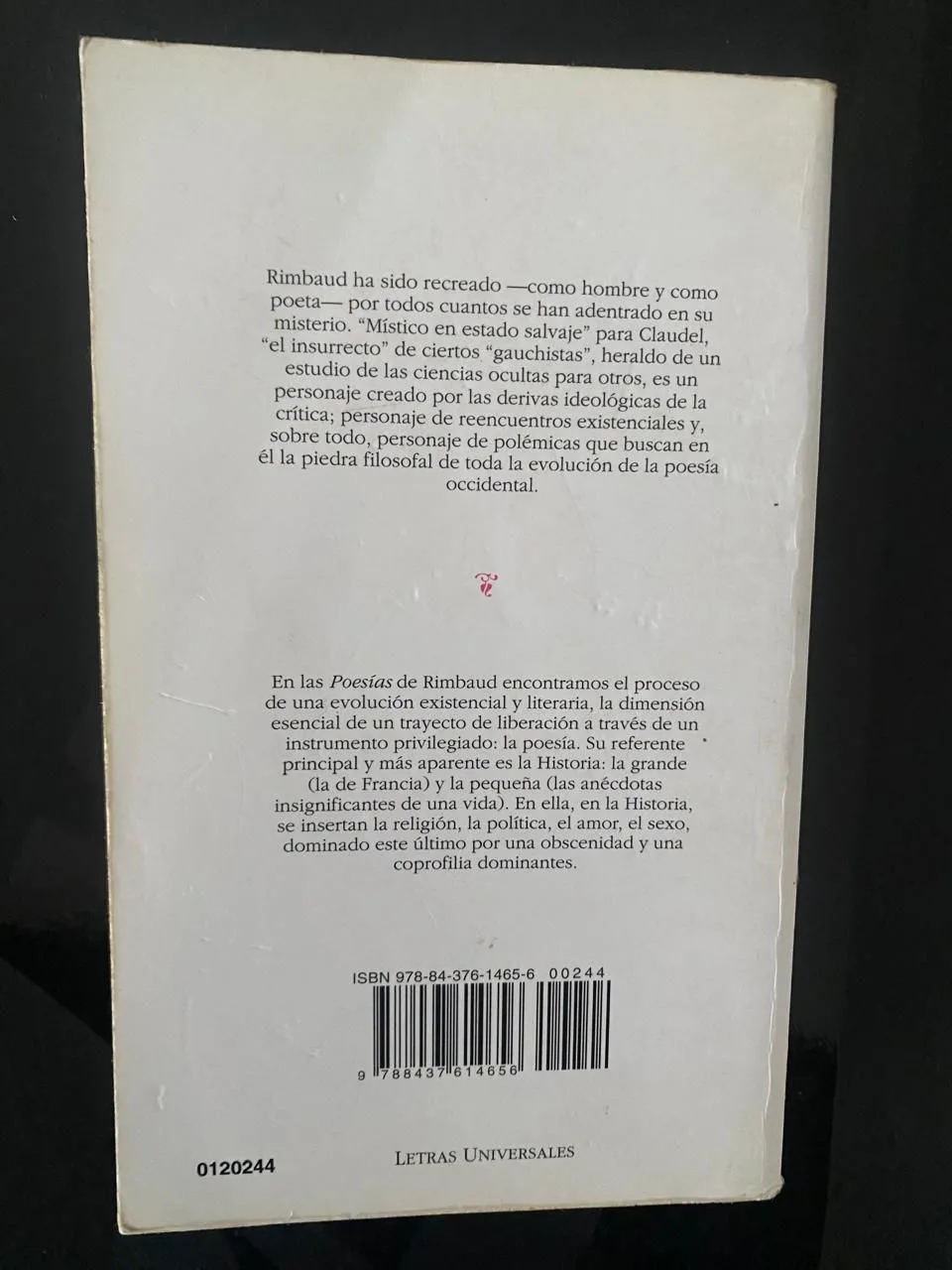 Poesías completas - Arthur Rimbaud - detalle 2 - libro usado