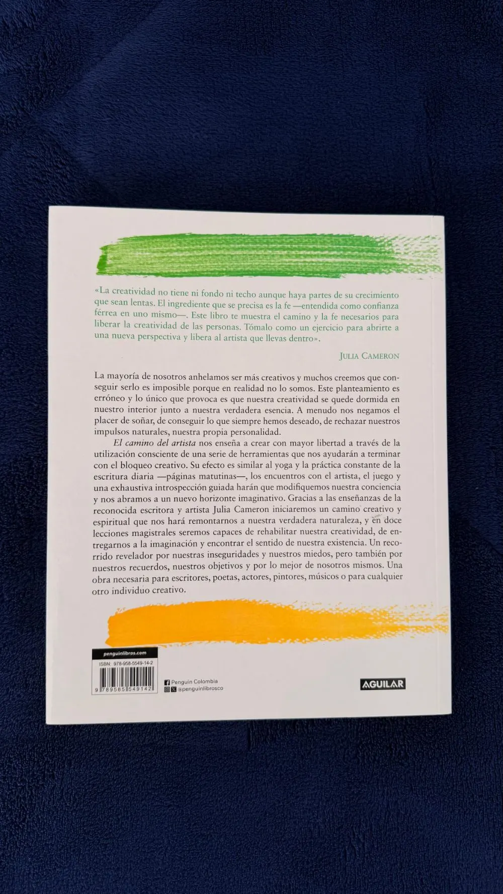 El camino del artista - Julia Cameron - detalle 2 - libro usado
