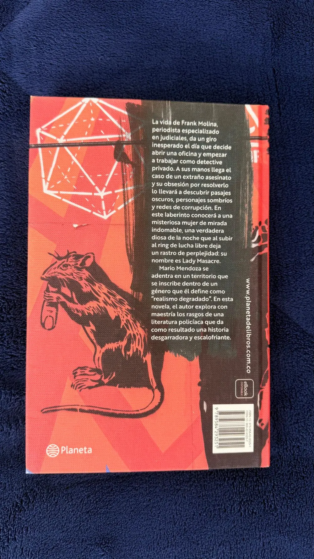 Lady masacre - Mario Mendoza - detalle 2 - libro usado