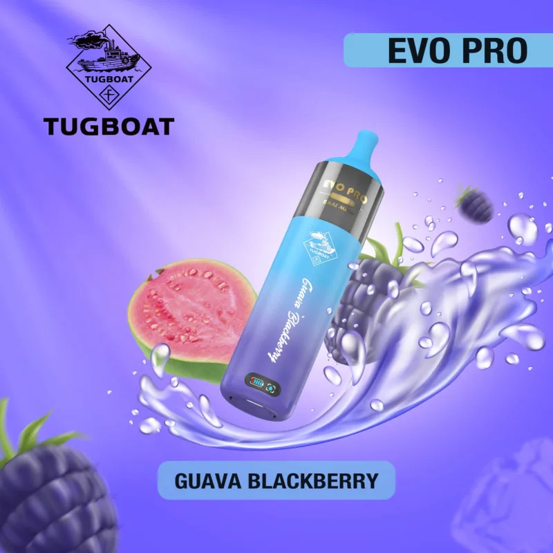 Guava Blackberry-Tugboat Evo Pro 15000 Puffs