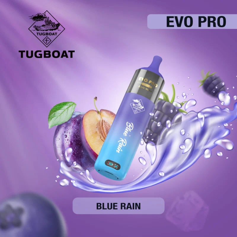 Blue Rain- Tugboat Evo Pro 15000 puffs