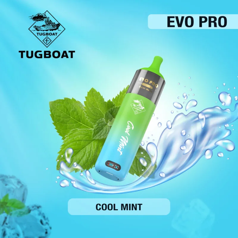 Cool Mint - Tugboat Evo Pro 15000 puffs
