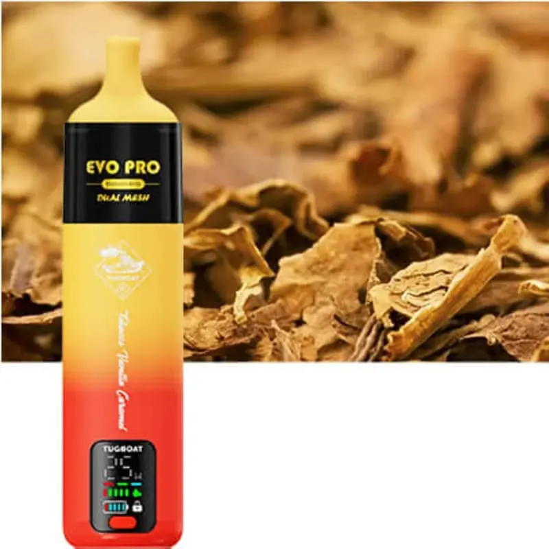 Tobacco Vanilla Caramel -Tugboat Evo Pro 15000 puffs