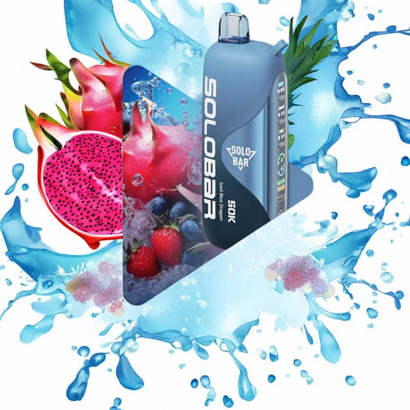Iced Blue Dragon - Solo Bar 50000 Puffs