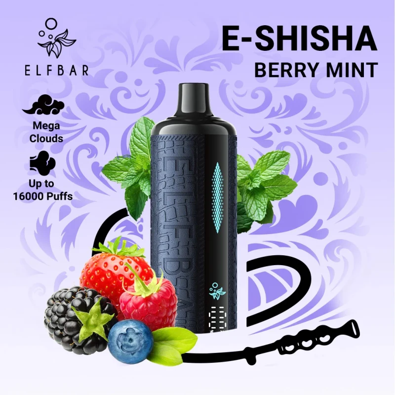 Berry Mint - Elf Bar E-Shisha 16000 Puffs