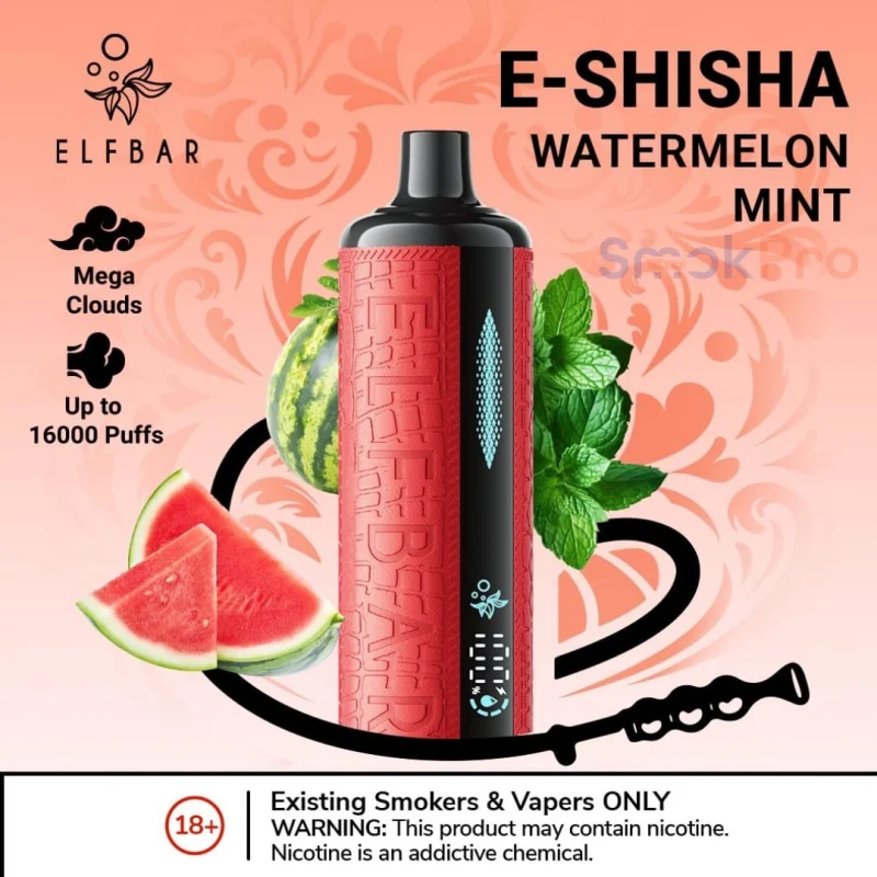 Watermelon Mint - Elf Bar E-Shisha 16000 Puffs