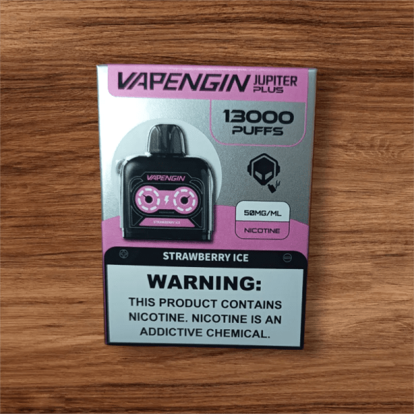 Strawberry Ice - Vapengin Jupiter 13000 puffs Pod