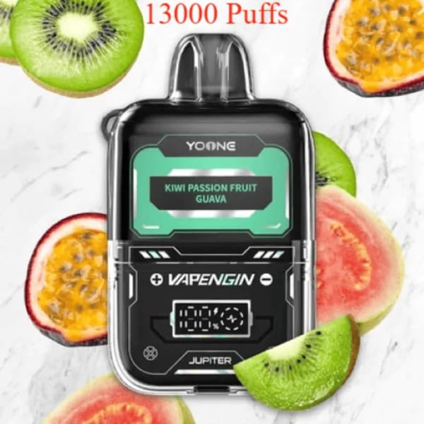 Kiwi Passion Fruit Guava-Vapengin Jupiter 13000 Puffs by Vapengin Jupiter 13000 Puffs-Kit - Dally Vapes in Kenya