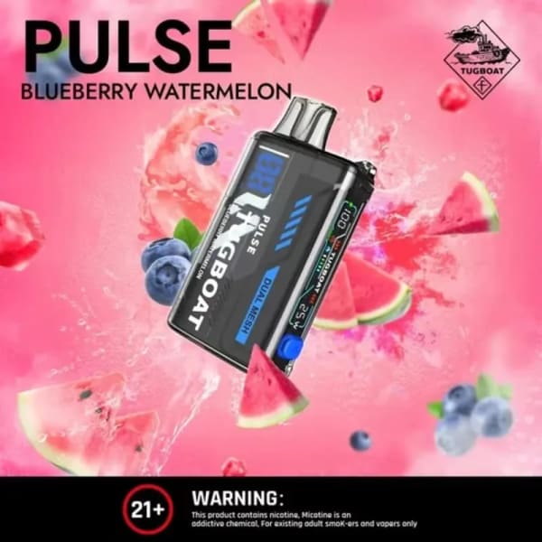 Blueberry Watermelon-Tugboat Pulse 20000 Puffs vape by Tugboat Pulse | 20000 Puffs - Dally Vapes in Kenya