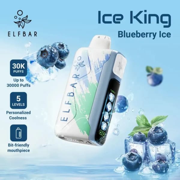 Blueberry Ice-Elfbar Ice King 30000 vape by Elf Bar Ice King 30000 Puffs - Dally Vapes in Kenya