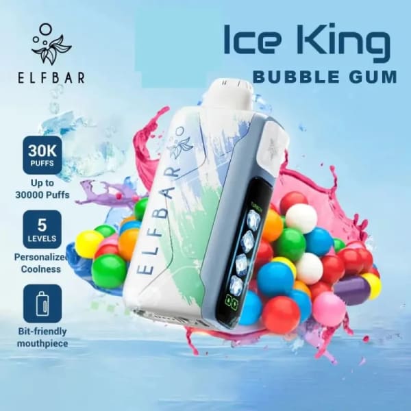 Bubblegum-Elfbar Ice King 30000 Puffs