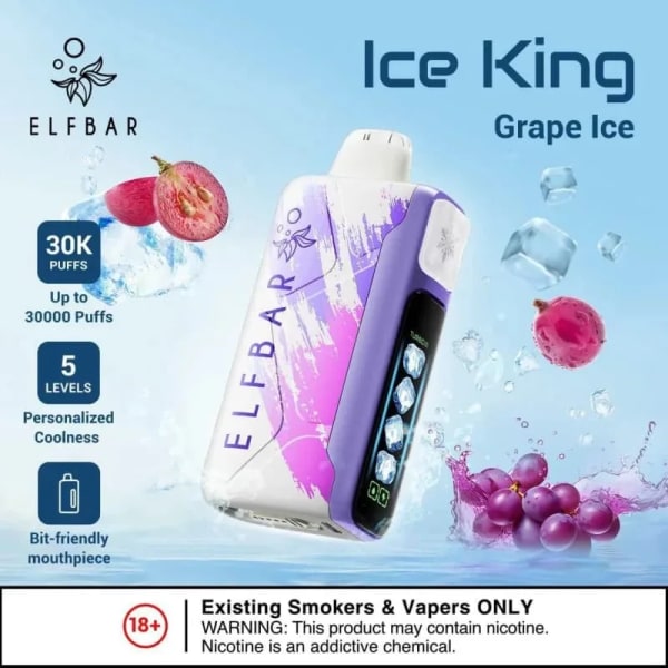 Grape Ice- Elfbar Ice King 30000