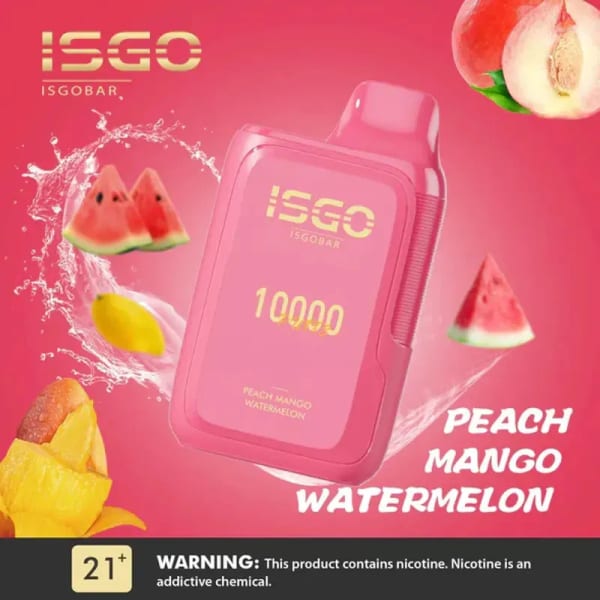 Peach Mango Watermelon- ISGO BAR 10000 Puffs