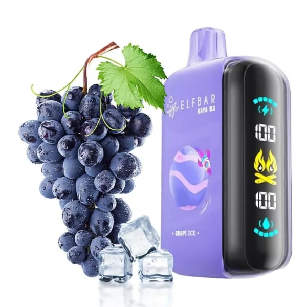 Grape Ice-Elf Bar Raya D3 25000 Puffs