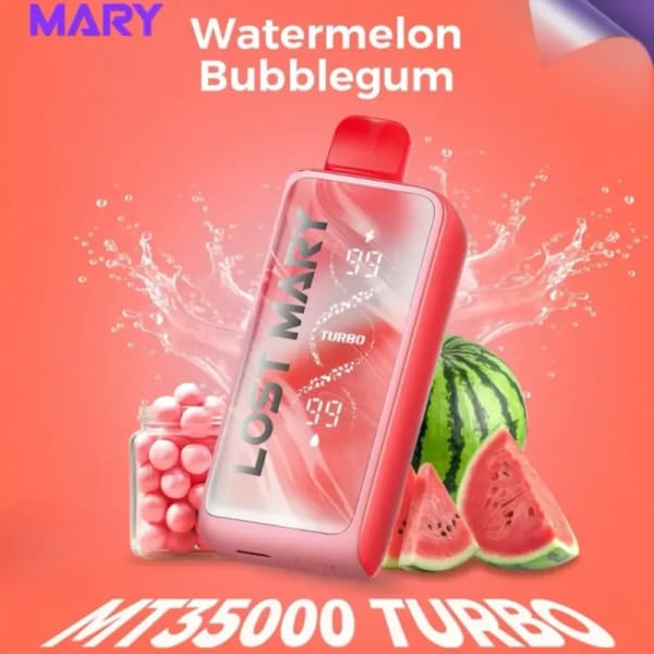 Watermelon Bubblegum - Lost Mary MT 35000 Puffs vape - Dally Vapes in Kenya