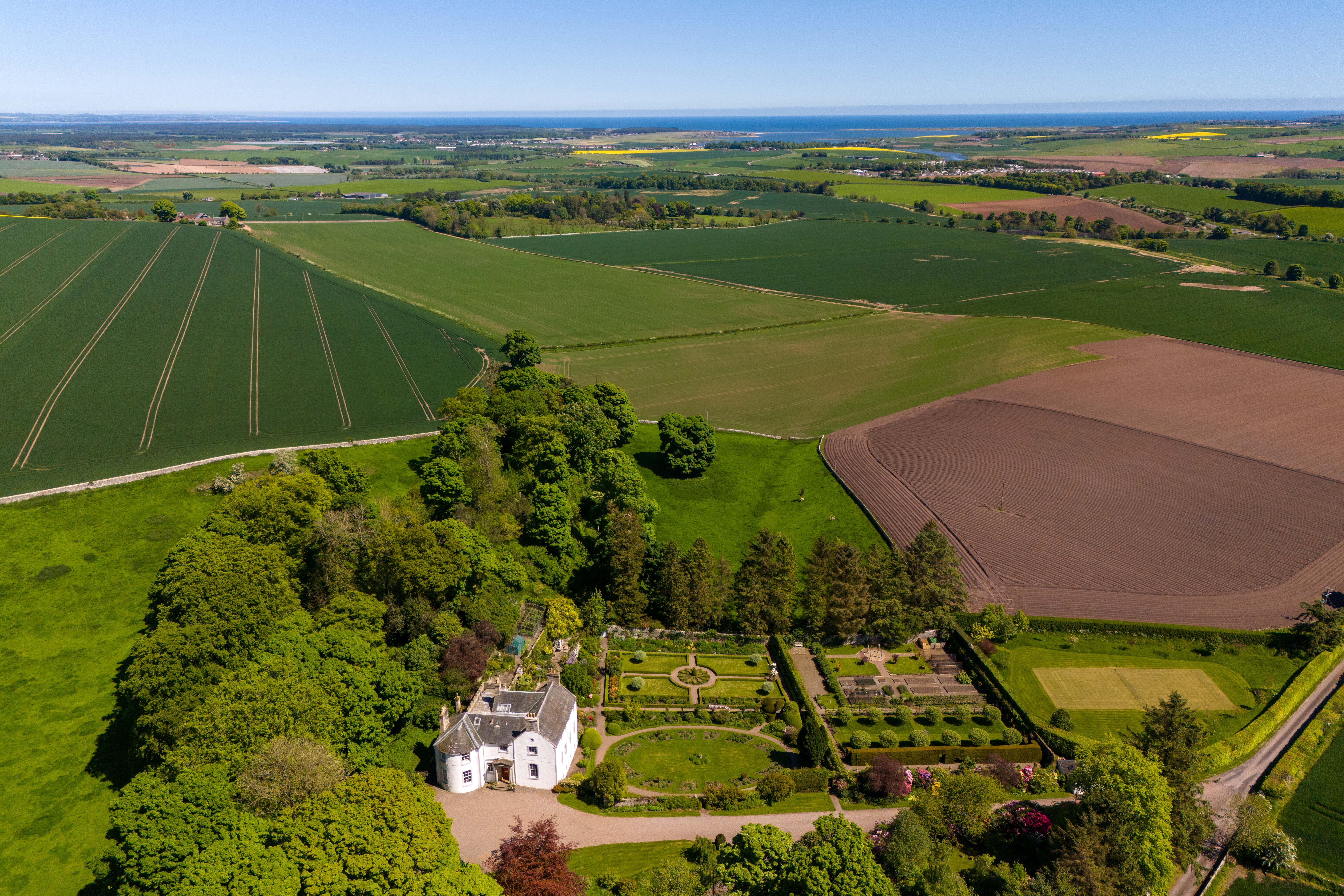 Aerial view of the Craigfoodie estate