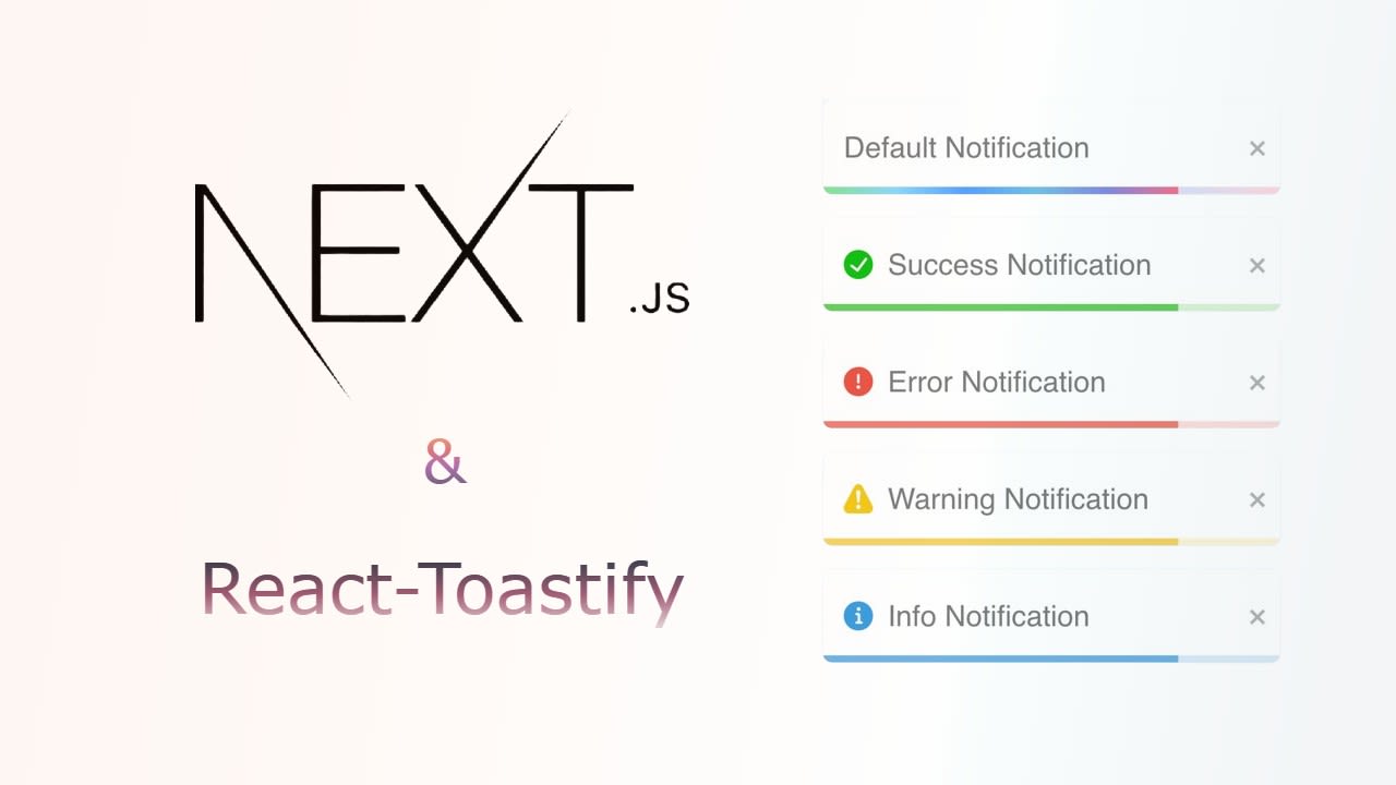 Next Js - React Toastify Bildirim Sistemi