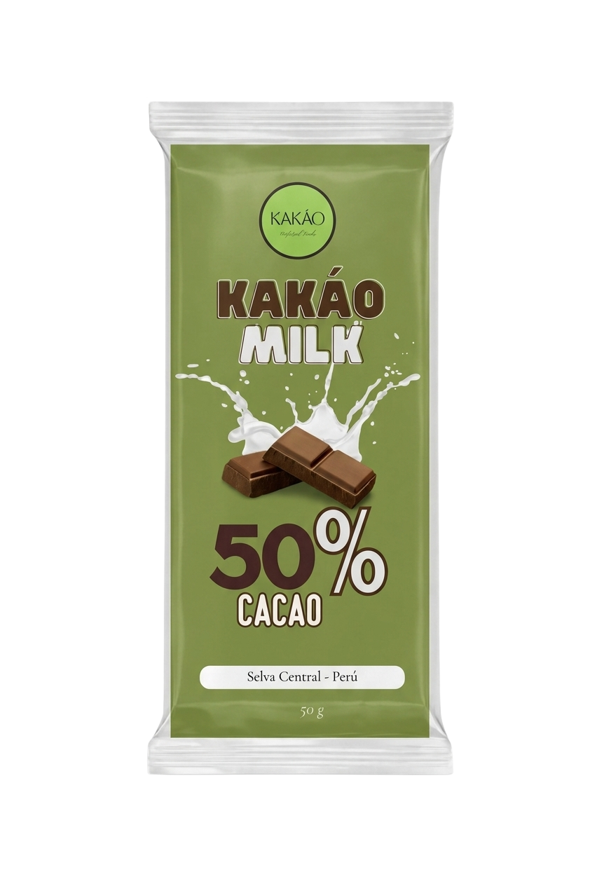 Tableta chocolate con leche 50% cacao