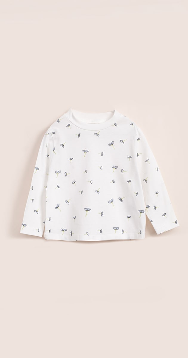 V00925 BASKILI LİKRASIZ SWEAT