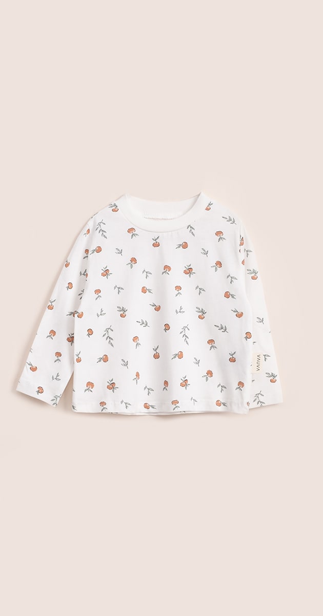 V00925 BASKILI LİKRASIZ SWEAT