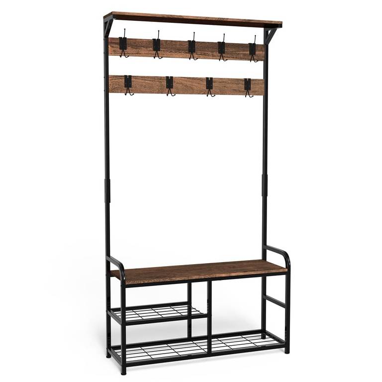 Perchero de Pie con Zapatero 185x85x33cm