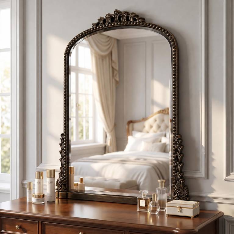 BEAUTYPEAK Espejo barroco vintage 81×61 cm | Marco ornamentado