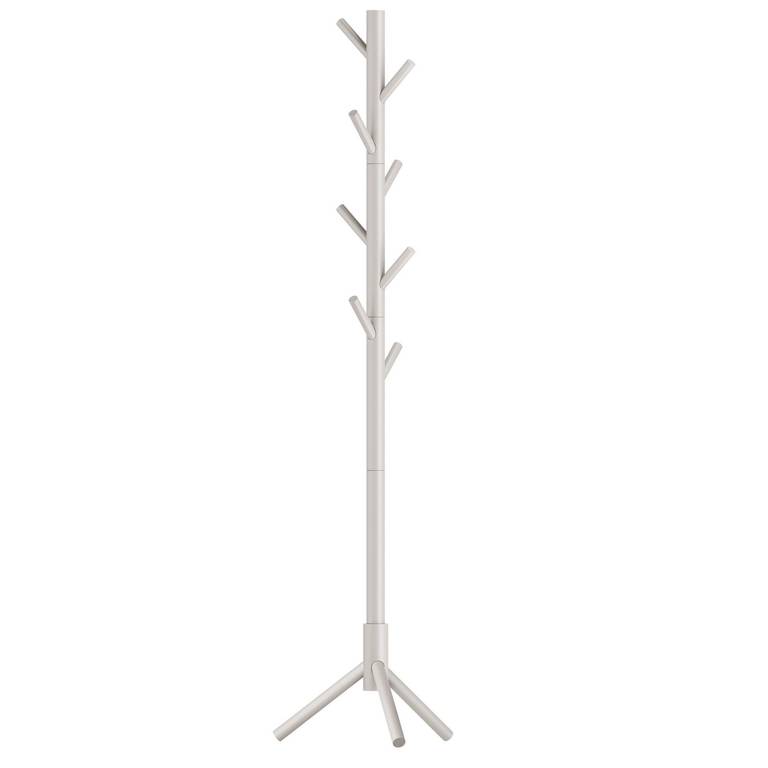VASAGLE Perchero, Madera Maciza, en Forma de Árbol, 8 Ganchos