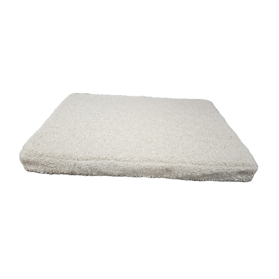 Leeby colchón borreguito beige para perros