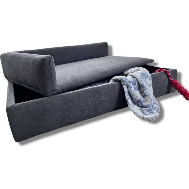 Sofá Cama con canapé para Mascotas con Tejido Especial y Base Acolchada 71x42x24cm