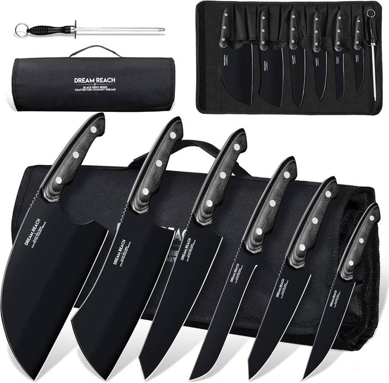 Dream Reach Cuchillos Chef 6 Piezas Acero Inoxidable