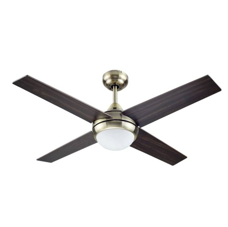 Bastilipo Mojácar Cuero Ventilador de Techo con luz LED