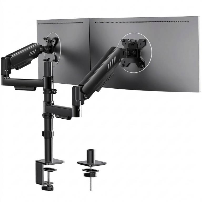 ErGear Soporte Monitor Doble, Montaje Apilado para Pantallas de 13″-32″