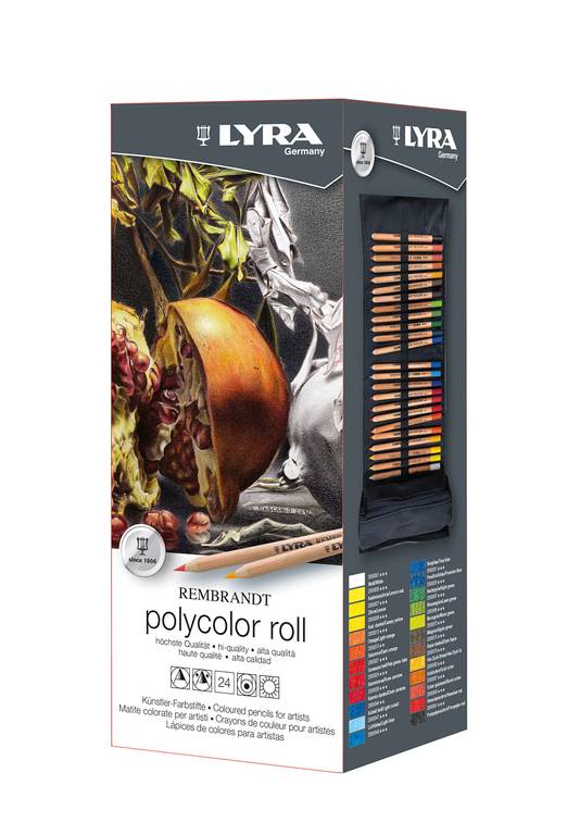 LYRA Rembrandt Polycolor Lápices Estuche Colores Surtidos 24uds | Lápices de colores permanentes para artistas.