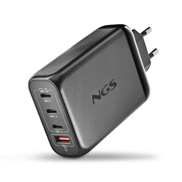 NGS Bud 140W – Cargador de Pared ultrarrápido con 4 Puertos