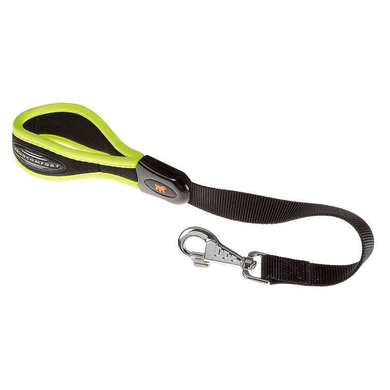 Ferplast Correa Corta para Perros ERGOFLUO, para Perros Grandes, Asa ergonómica Acolchada, Nylon, Tamaño: 55 cm x 2,5 cm, Rosa