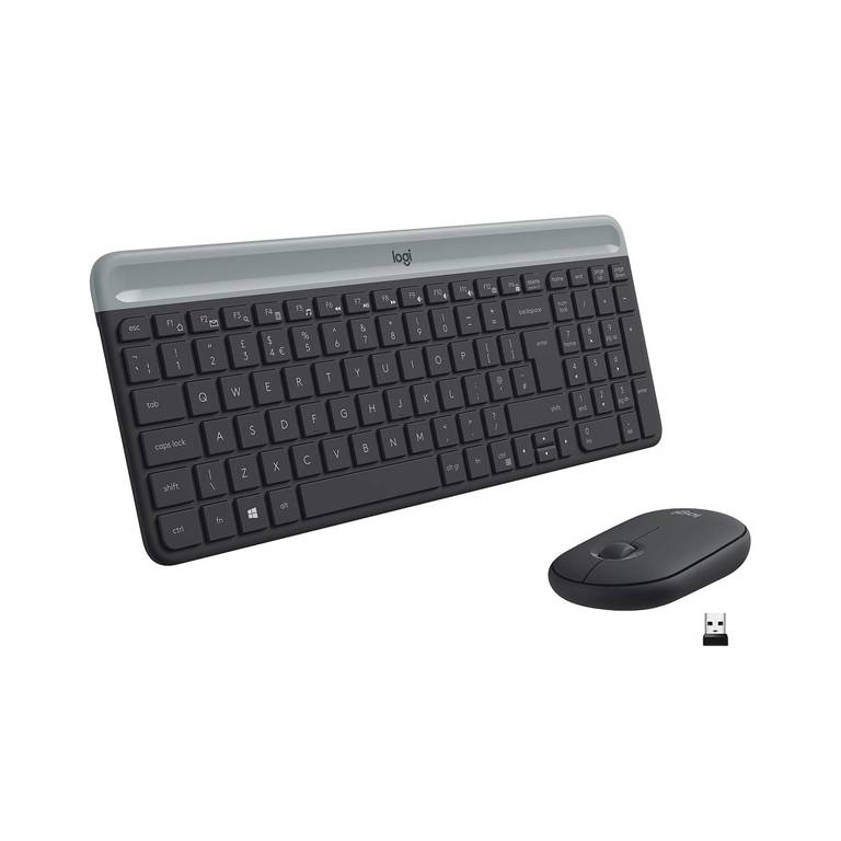 Logitech MK470 Combo Teclado y Ratón Inalámbrico para Windows (2ª Mano – Bueno)
