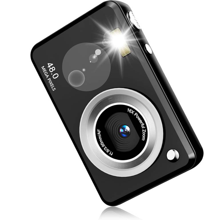 Cámara Digital FHD 1080p,Zoom 16X,Cámara Compacta Digital con Batería De 1300 mAh, Pantalla De 2,4 Pulgadas, Cámara Fotos Infantil Infantil.