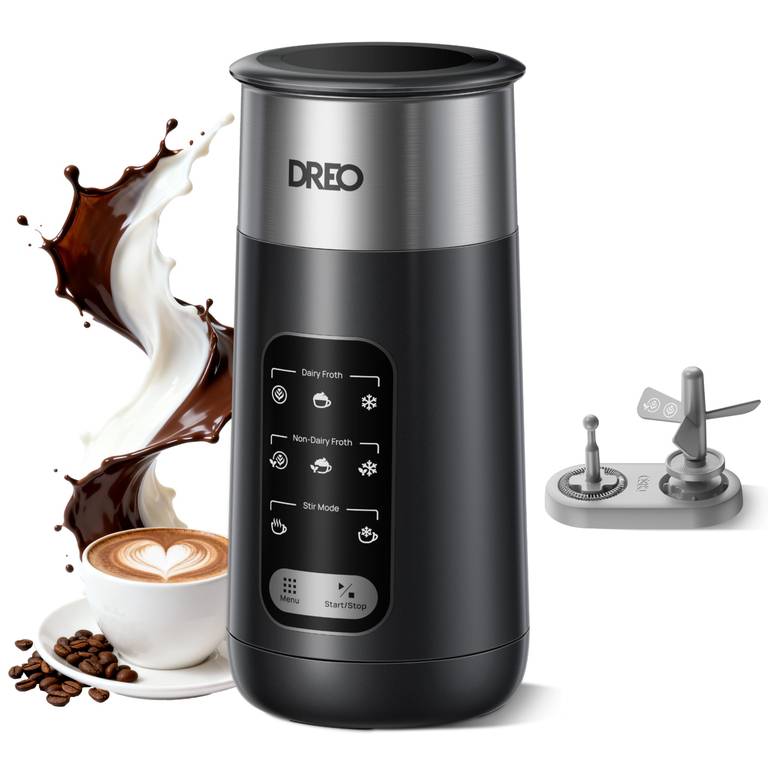 8-in-1 Espumador Automático para Latte, Capuchino, Chocolate Caliente DREO Espumador de Leche Electrico 270ml (Reaco Como Nuevo)