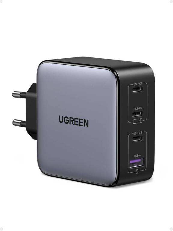 UGREEN Nexode 100W | Cargador GaN 4 puertos (3 USB-C + USB-A) por 33,82 €