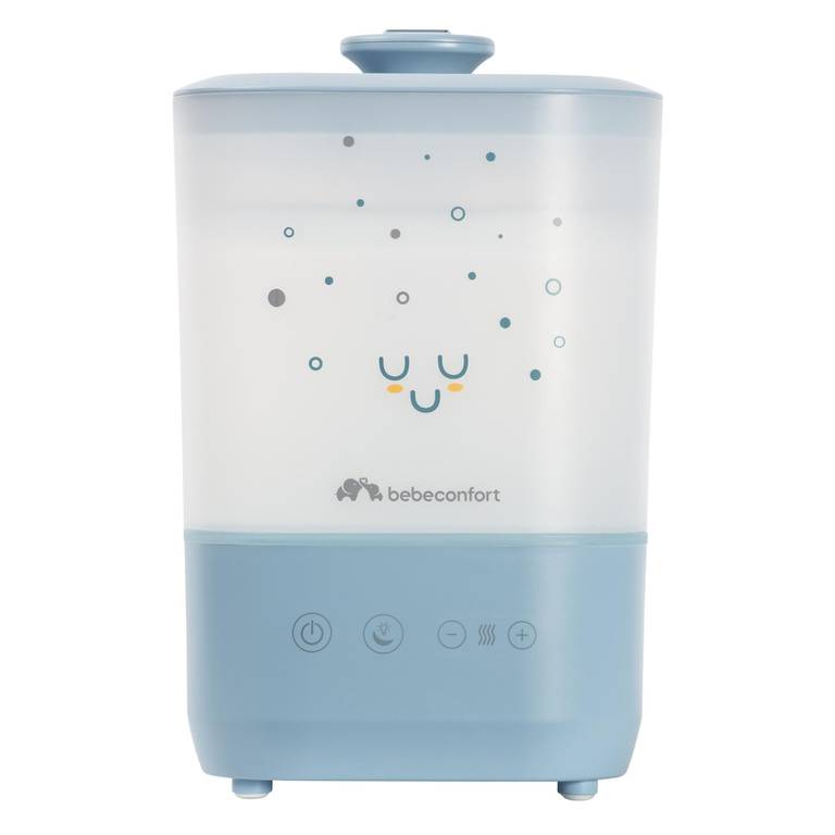 Bebeconfort Humidificador de Aire Cool-Mist, Luz de Noche para Bebé con 7 Colores, Tecnología Ultrasónica (hasta 48 h)