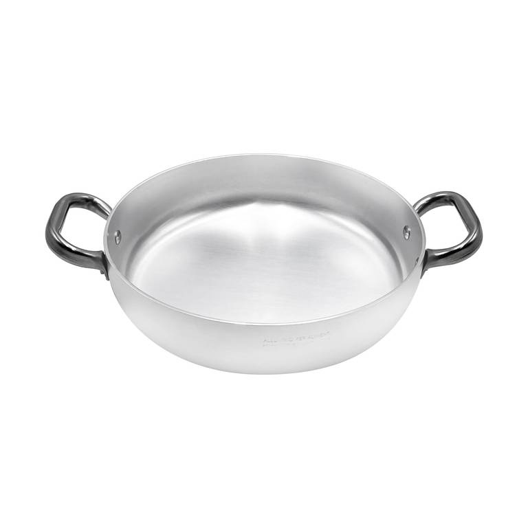 Agnelli Bandeja con 2 Asas de Acero Inoxidable, Aluminio Profesional 3mm, 40cm