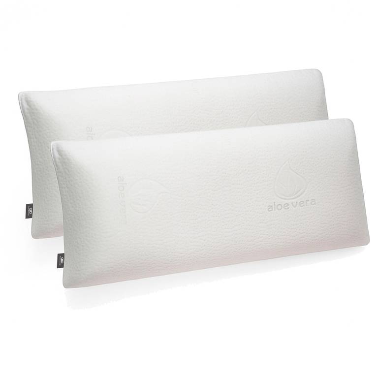 FUSIONHOME Almohada Viscoelástica Aloe Vera 70 cm