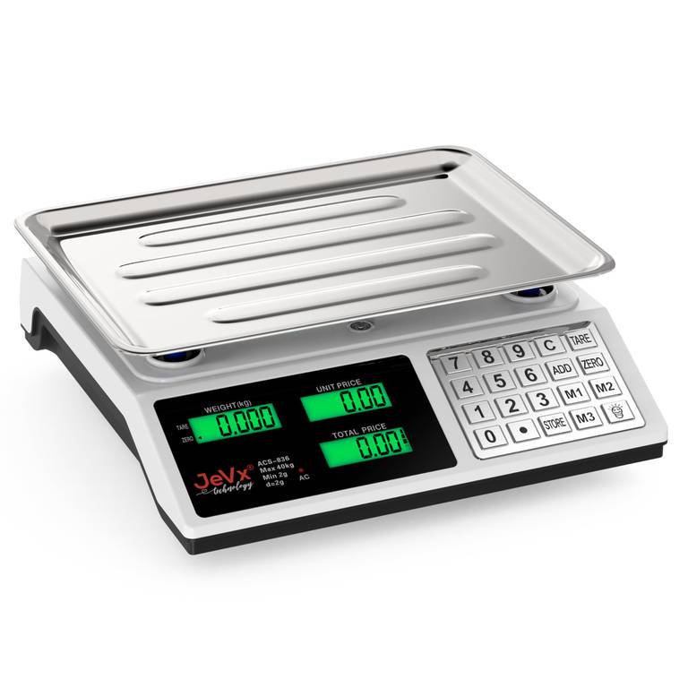 JEVX Basculas Comerciales – Balanza Digital Profesional