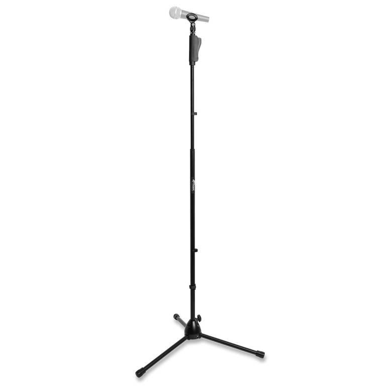 Soporte de Micrófono Profesional con Base de Trípode – Negro