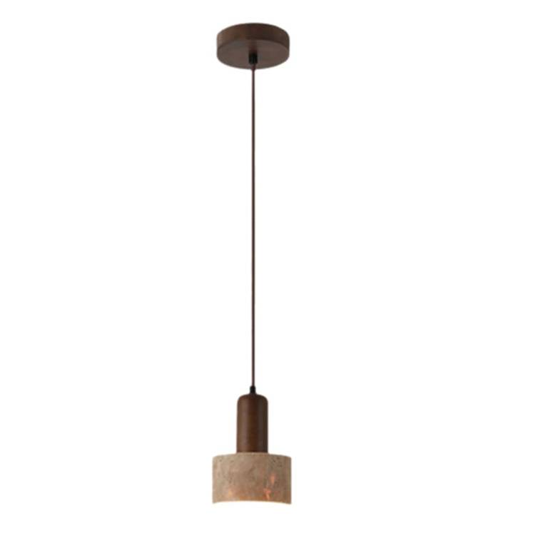 Colgante LED de Travertino estilo japonés Wabi Sabi