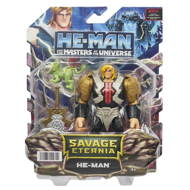 He-Man y los Masters del Universo – Figura He-Man con espada y perro