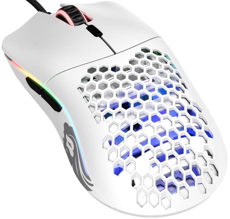 GLORIOUS Model O Ratón Gaming con Cable Ergonómico (Matte White)